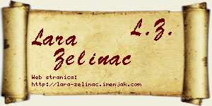 Lara Zelinac vizit kartica